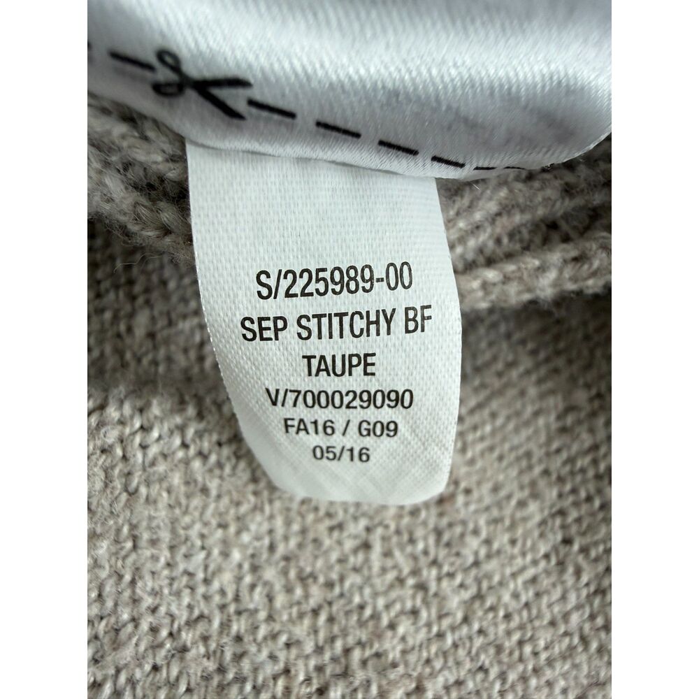Old Navy Women’s Large Taupe Stitchy Boyfriend Cardigan Button Pocket Long - Picture 5 of 10